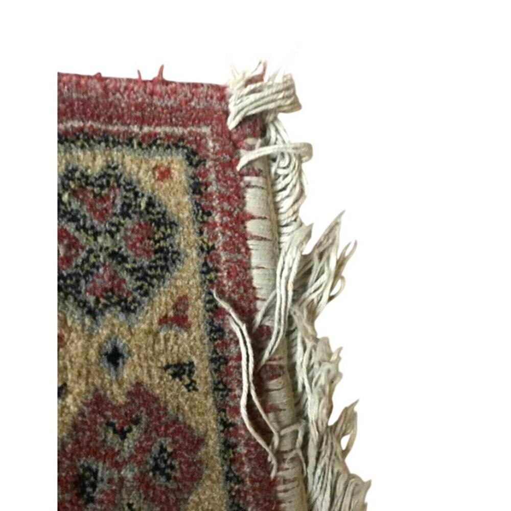 Vintage Belgium Capri Wool Throw Rug - R60 - Picture 6 of 7